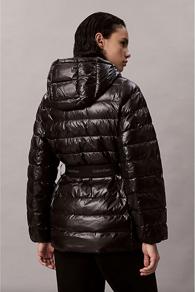Lightweight Belted Puffer Jacket - 5