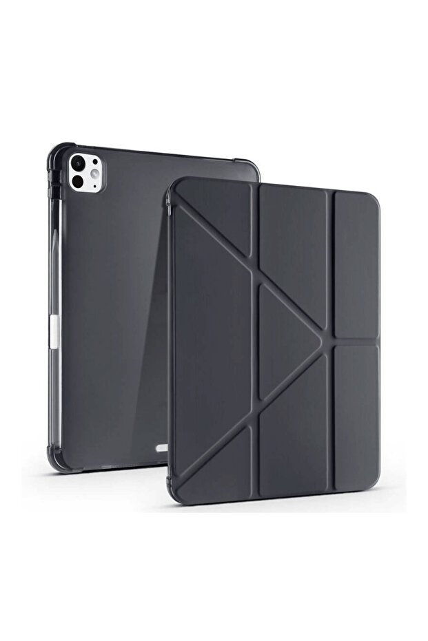 iPad Pro 11 2025 M5 Chip Compatible Tri-Folding Case with Pen Compartment and Smart Stand Feature - 1