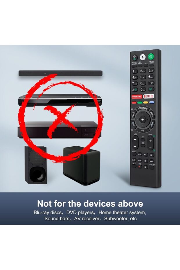 جهاز تحكم عن بعد مزود بخاصية استبدال الصوت لأجهزة تلفزيون سوني برافيا - 3