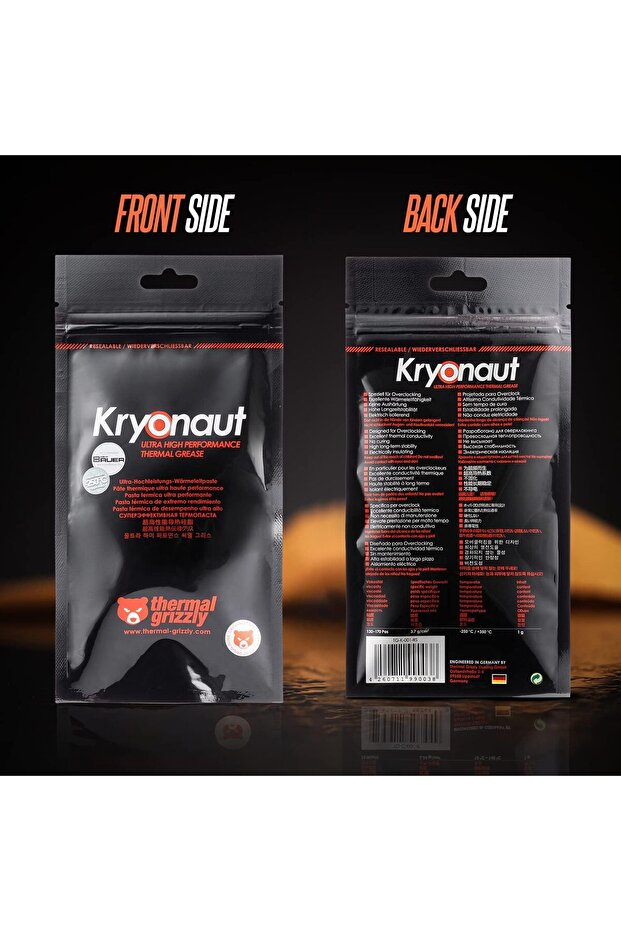 Kryonaut Thermal Paste (1g) - Thermal Grizzly, High-Performance CPU/GPU - 3