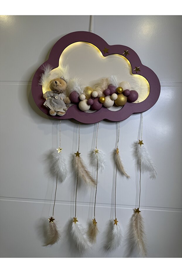 BEBEK HASTANE ve ODA KAPI SÜSÜ İSİMLİ LED IŞIKLI - 2