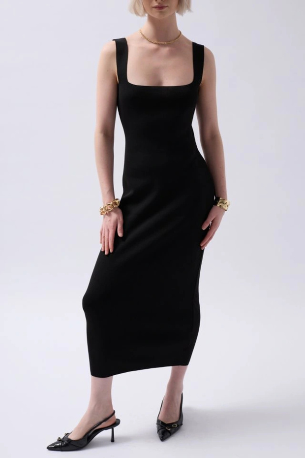 Kalın Askılı idi Elbise - 5