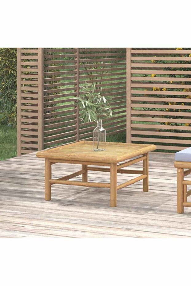 Garden Table 65x55x30 cm Bamboo