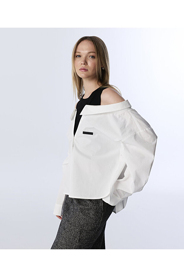 ÇİFT PARÇA GÖRÜNÜM POPLİN GÖMLEK - 2