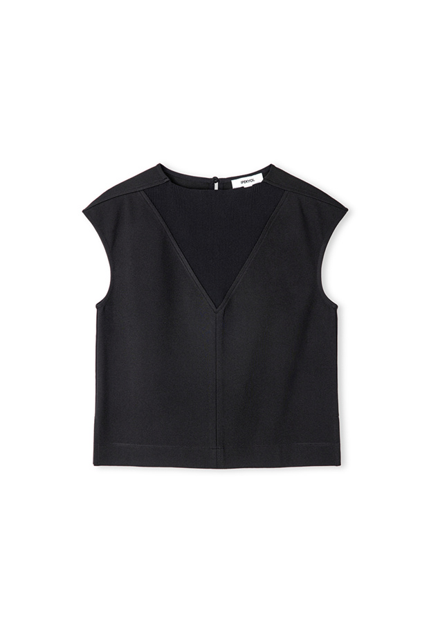 بلوزة ذات ملمس متباين - 3