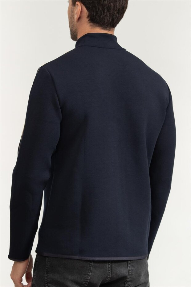 Erkek Fermuarlı Sweatshirt - 3
