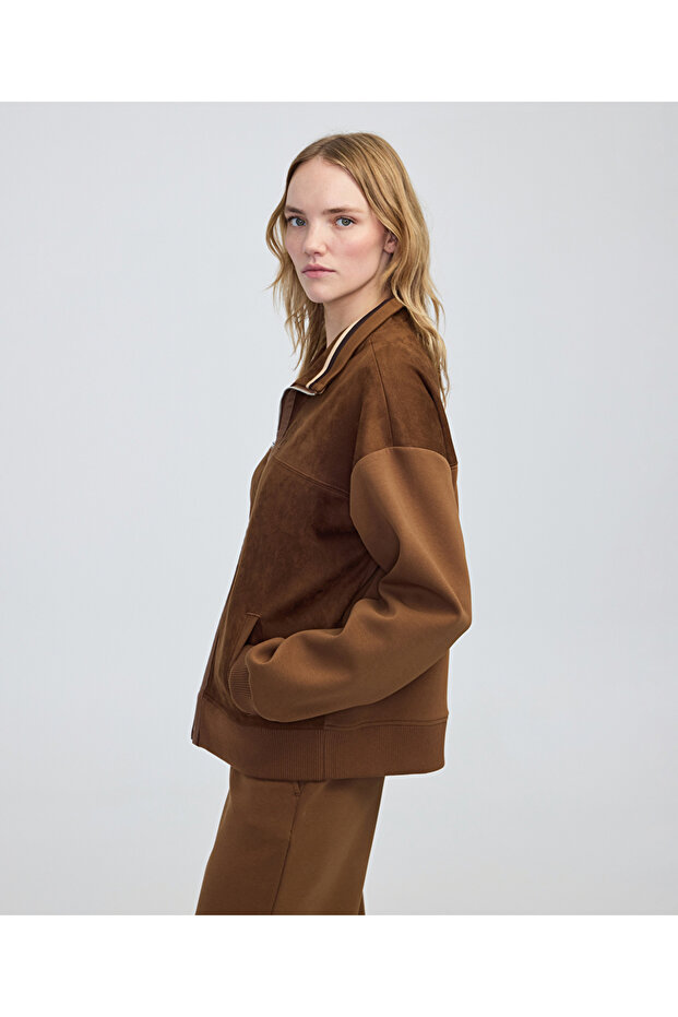 Üç boyutlu monogram nakışlı sweatshirt - 5