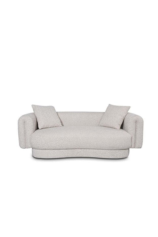 Adrika 2 Seater Fabric Sofa - Brown | Solid Wood Frame | Stylish & Comfortable | 2 Year Warranty