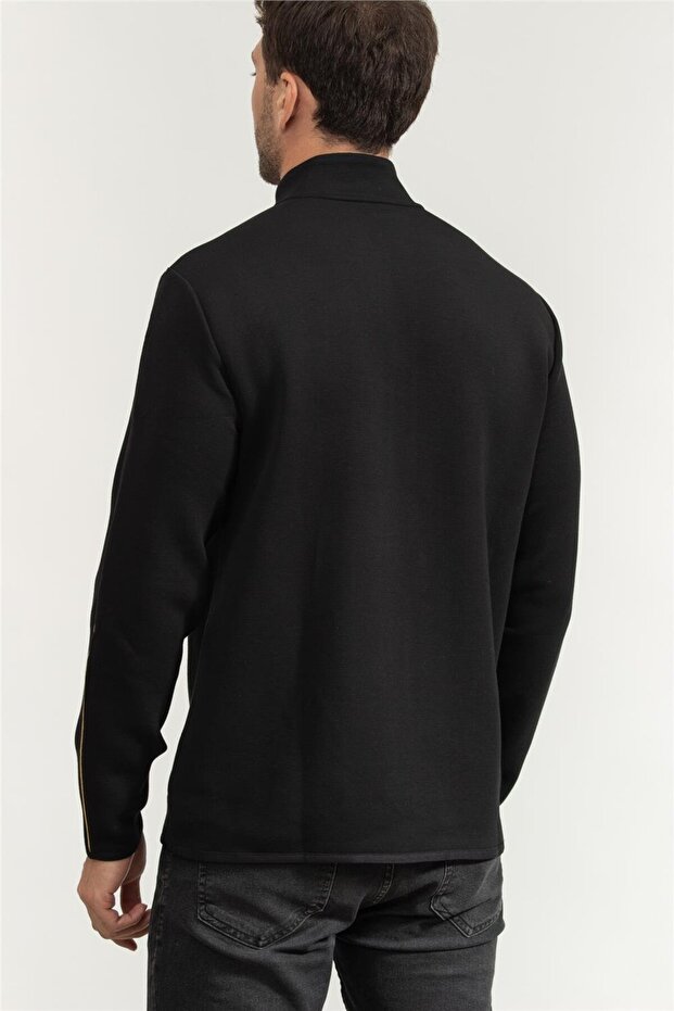 Erkek Fermuarlı Sweatshirt - 3