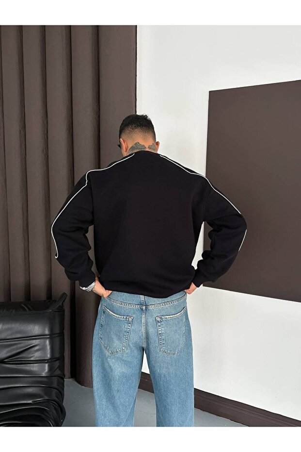 80 Baskılı Oversize Kalıp Unisex Sweatshirt - 4
