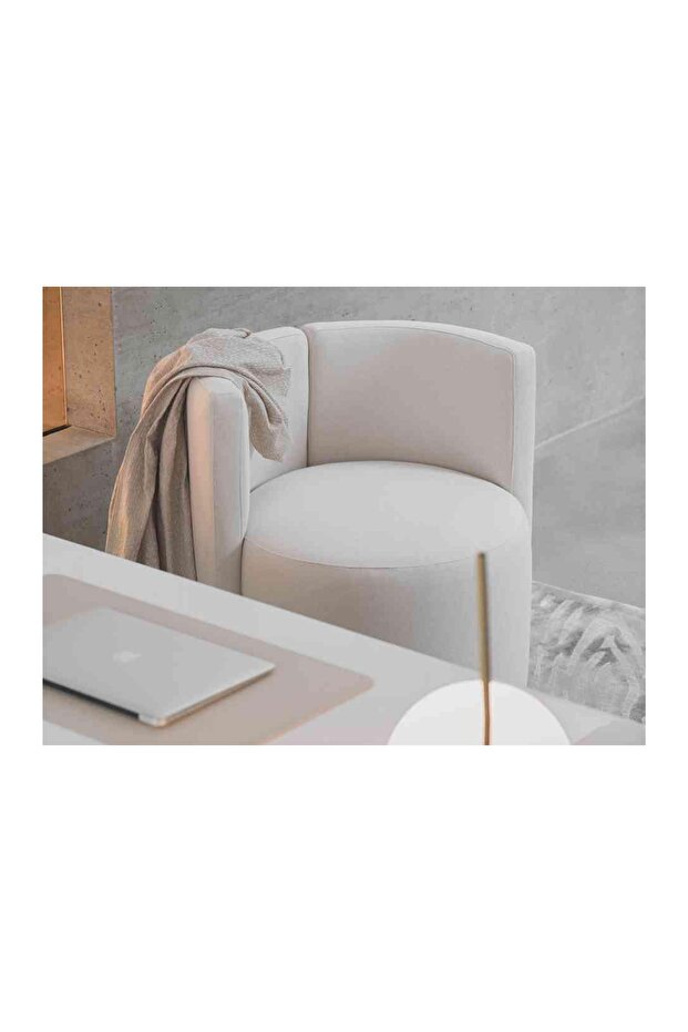 Mega Relax Berjer, Beyaz - 6