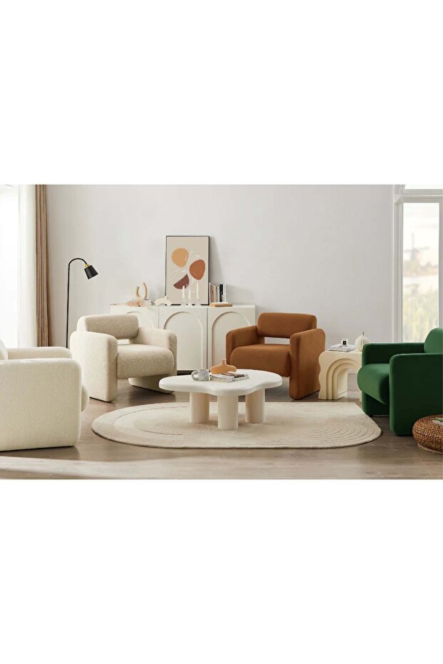 MONO İKİLİ BERJER SETİ, KİREMİT - 3