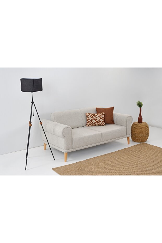 STEP İKİLİ KOLTUK, KREM - 3