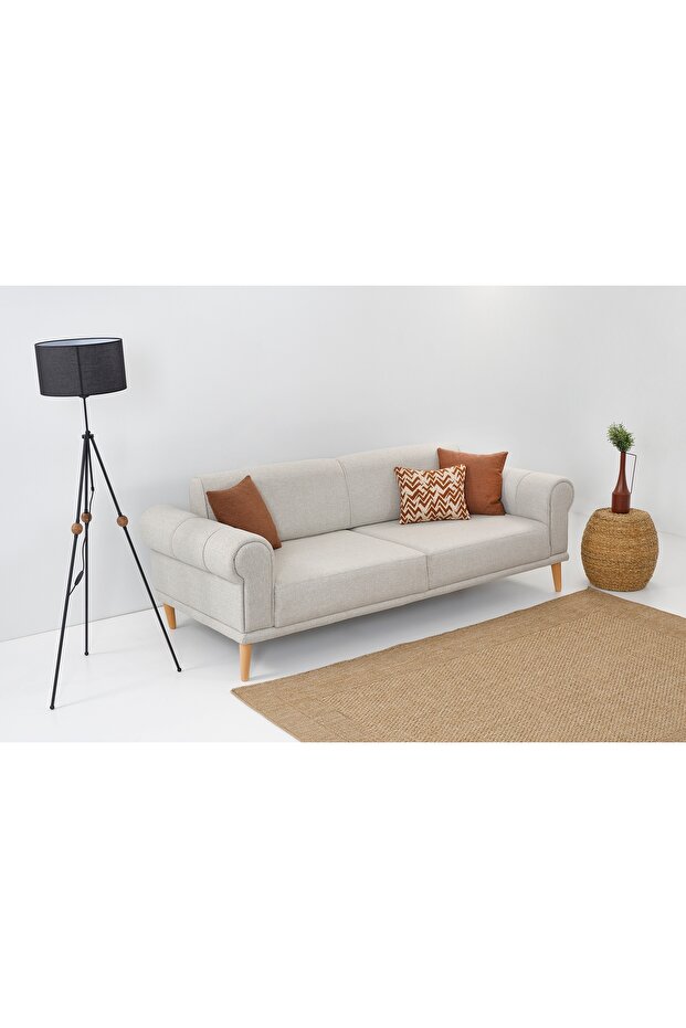 STEP ÜÇLÜ KOLTUK, KREM - 3