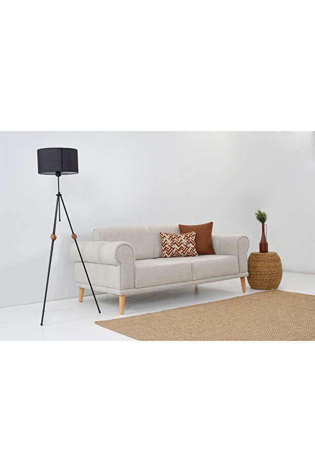 STEP İKİLİ KOLTUK, KREM - 2