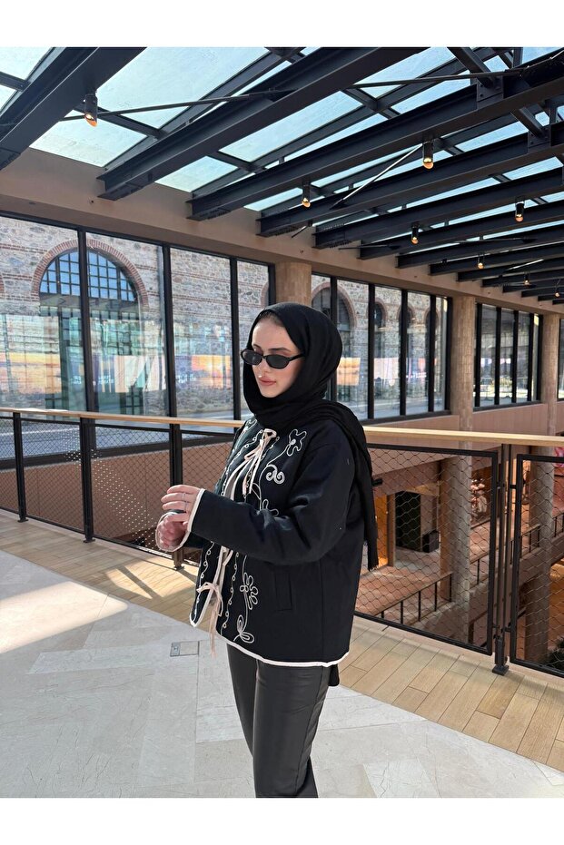 İp Detaylı Ceket - 5