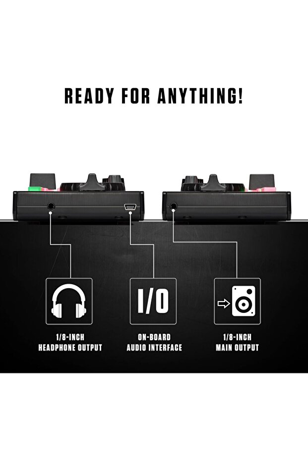 وحدة تحكم DJ بحجم الجيب مع عجلات لمس سعوية (DJ2GO2TOUCH) - 8