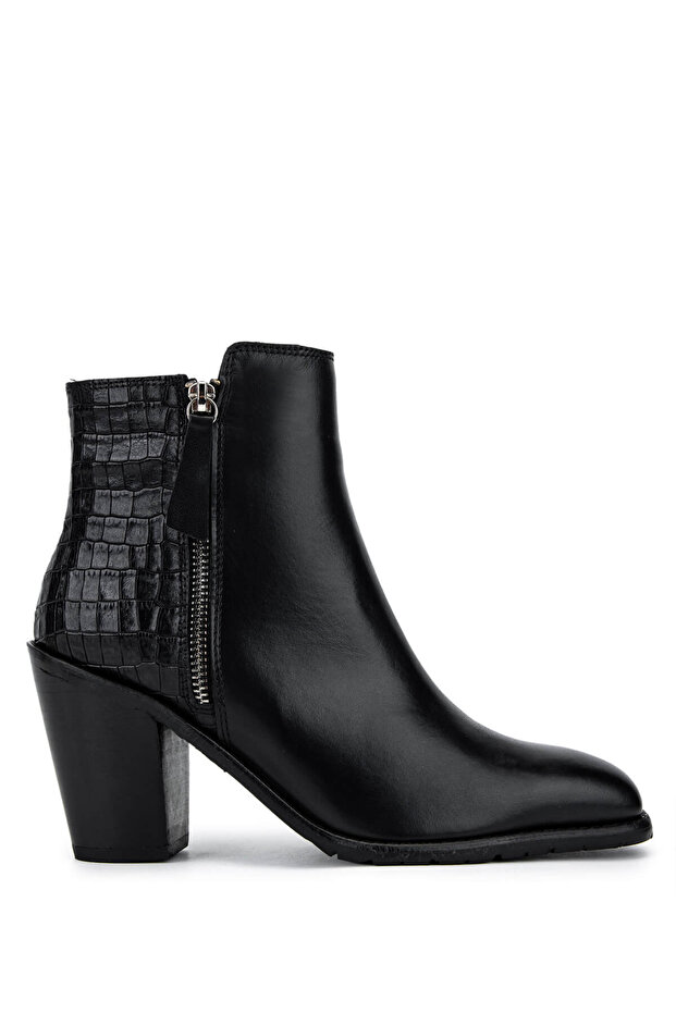 Women's Genuine Leather Black Classic Boots