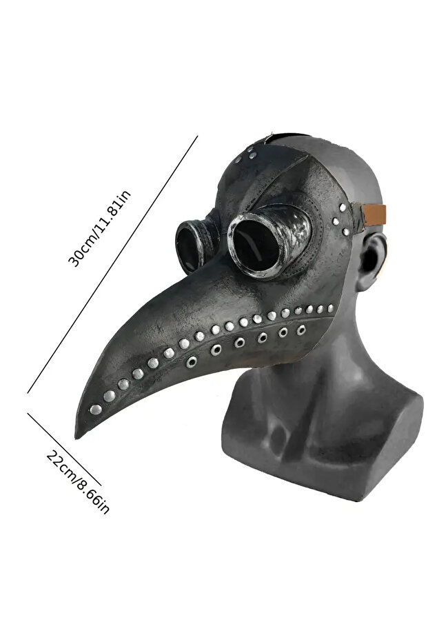 Steampunk Veba Doktoru Maskesi - Cadılar Bayramı (Plague Doctor Mask) - 2