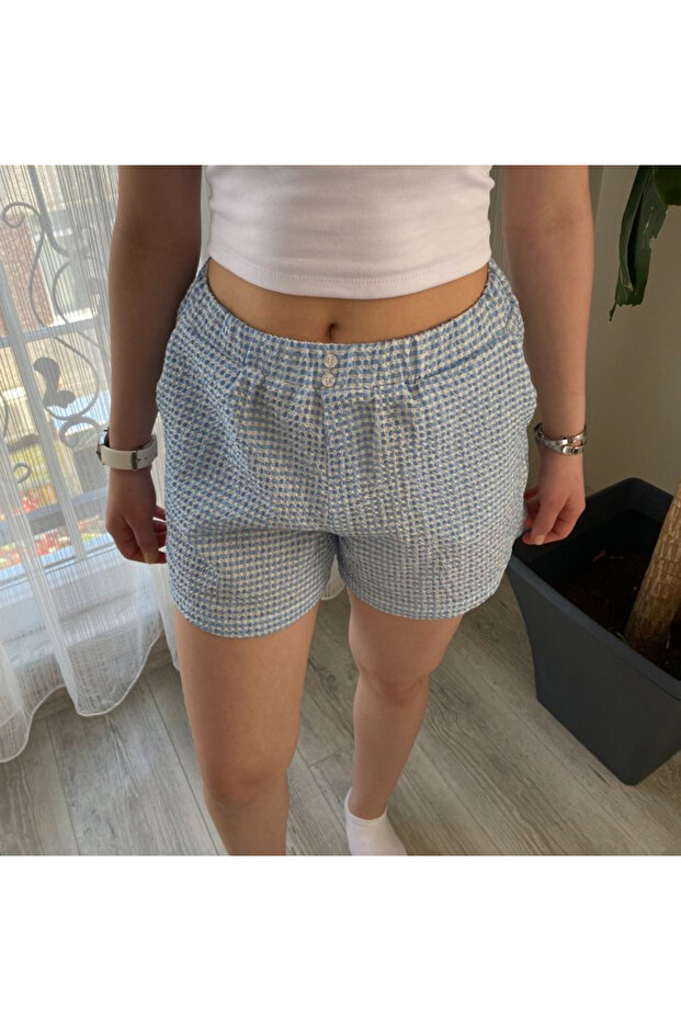 Gofre Kadın Şort - 2