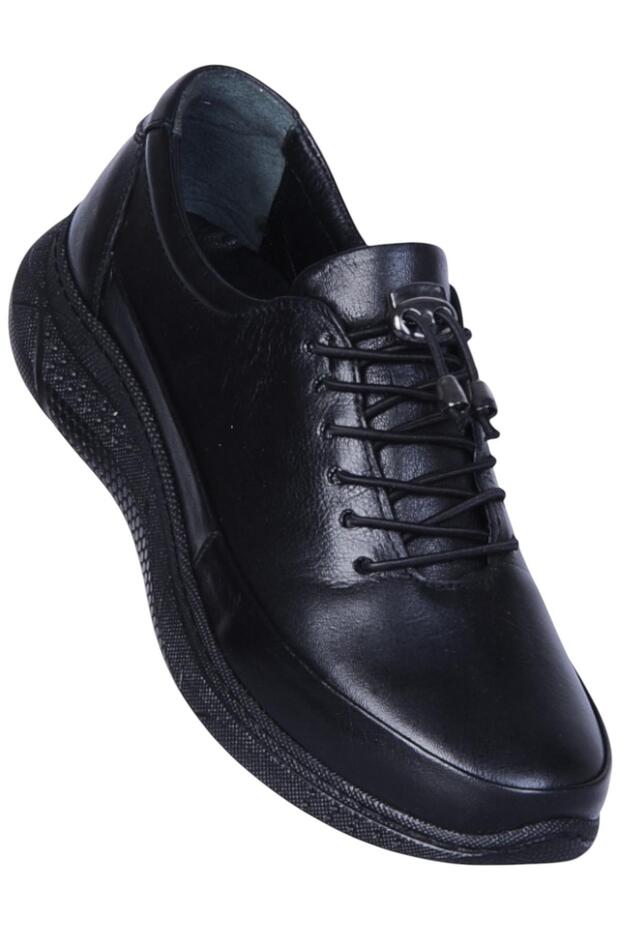 Missmama 007 Black Women's Genuine Leather Casual Shoes