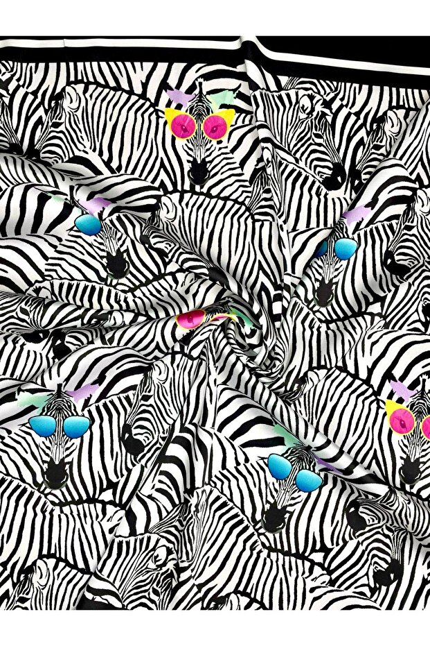 وشاح زيبرا 70*70 سم - 5