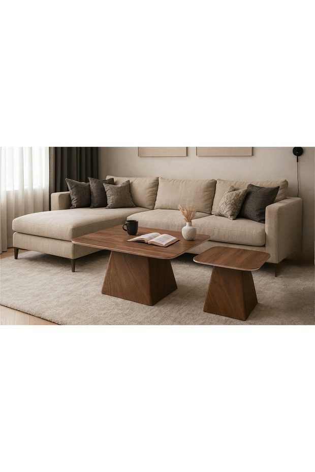 Luxury service table with a distinctive marble top - 1