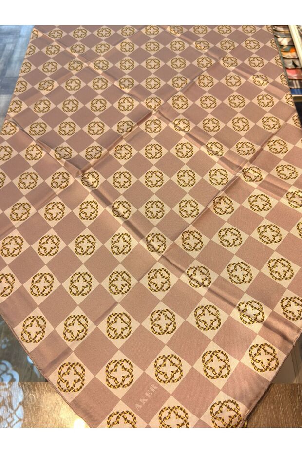 Bosphorus Çift Taraflı İpek Twill Eşarp 8914712 - 4