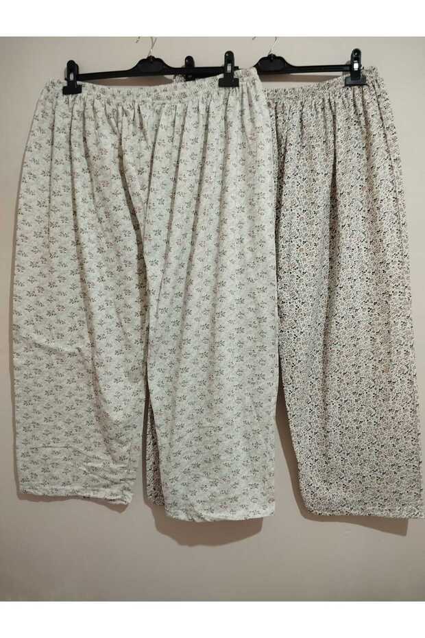 Winter, Inside Is Quilted, Standard Size, Very Large, 100% Cotton, Pack of 2, Long, Pajama Bottoms