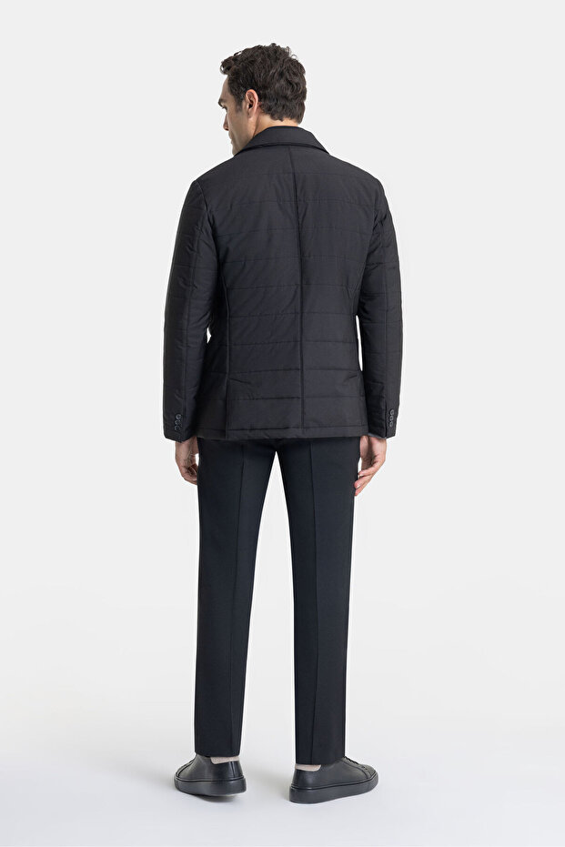 DÜĞMELİ SİYAH MONT - 6