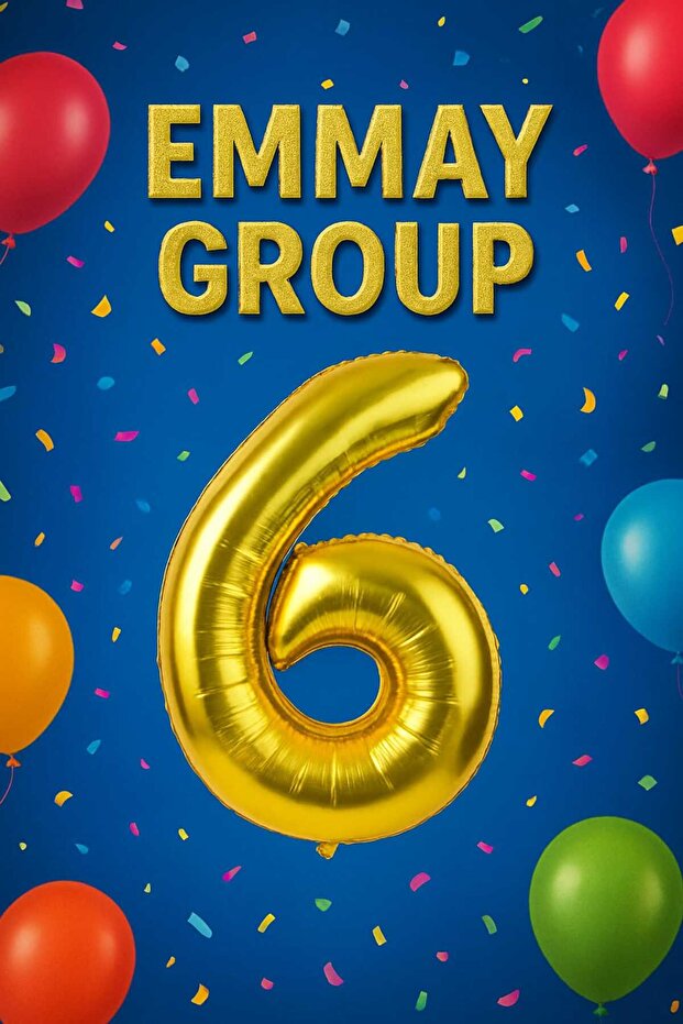 6 Year Old Number Foil Balloon (6) Gold 86cm 34”