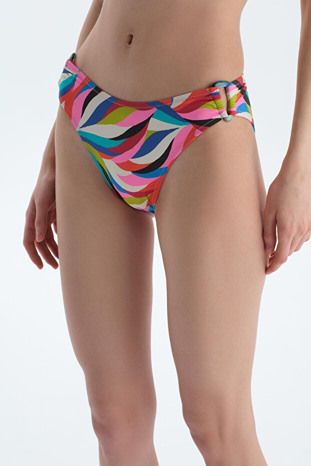 Multicolor Orta Bel Bikini Alt - 5