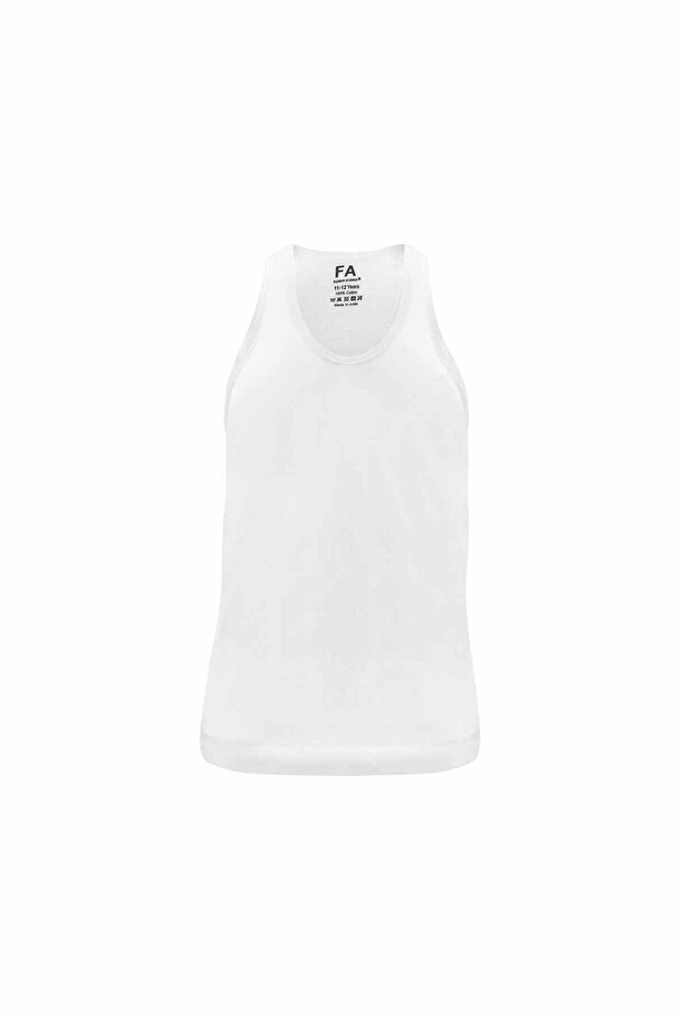 Boys Vest White 3 Pack