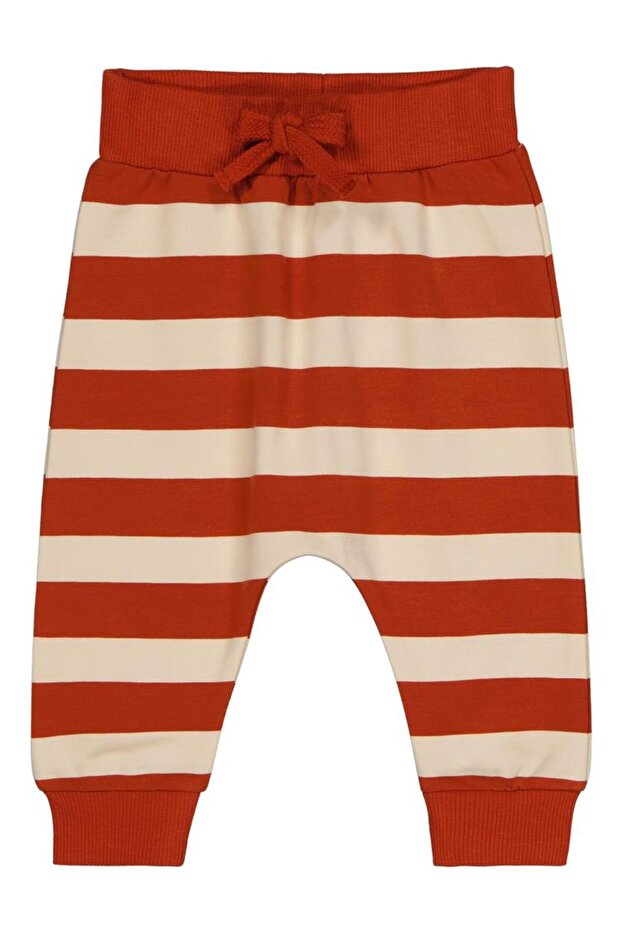 Thick Line Embroidered 6-18 Months Sweatpants - Orange 6-9 Months