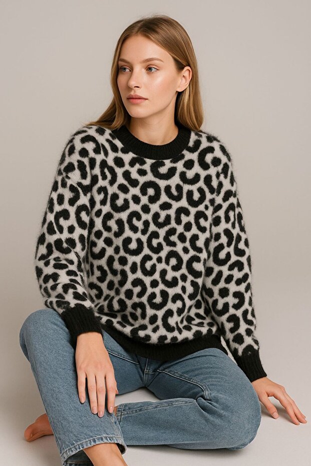 Pulover de damă leopard - 3