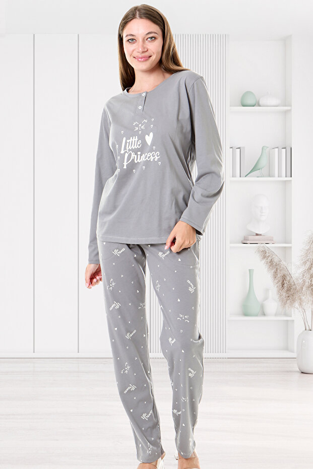 Cotton Long Sleeve Women's Pajama Set
