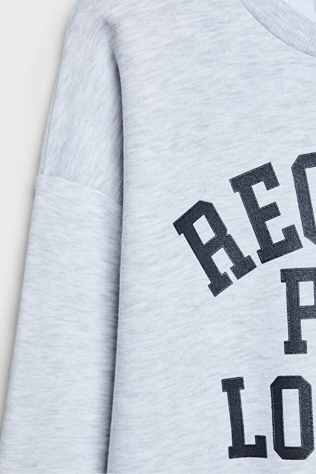 Bayrak işlemeli sweatshirt - 8