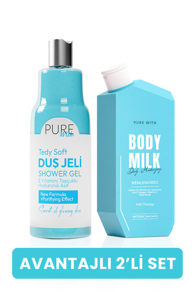Double Set: Body Milk 250 ml + E Vit. Ocean Essence Hyaluronic Acid Shower Gel 400 ml