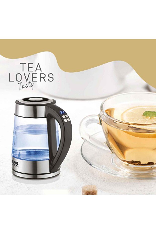 Electric kettle with temperature control and LED backlight, 1.7 liters - 14