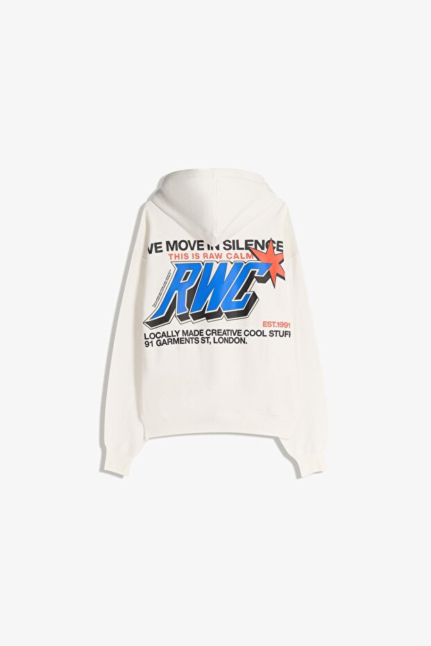 Baskılı kapüşonlu sweatshirt - 6