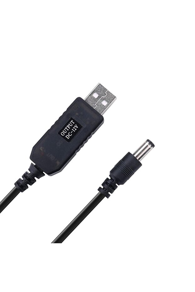 كابل محول من 5 فولت USB إلى 12 فولت مناسب للراوترات والاجهزة التي تعمل بقدرة 12 فولت