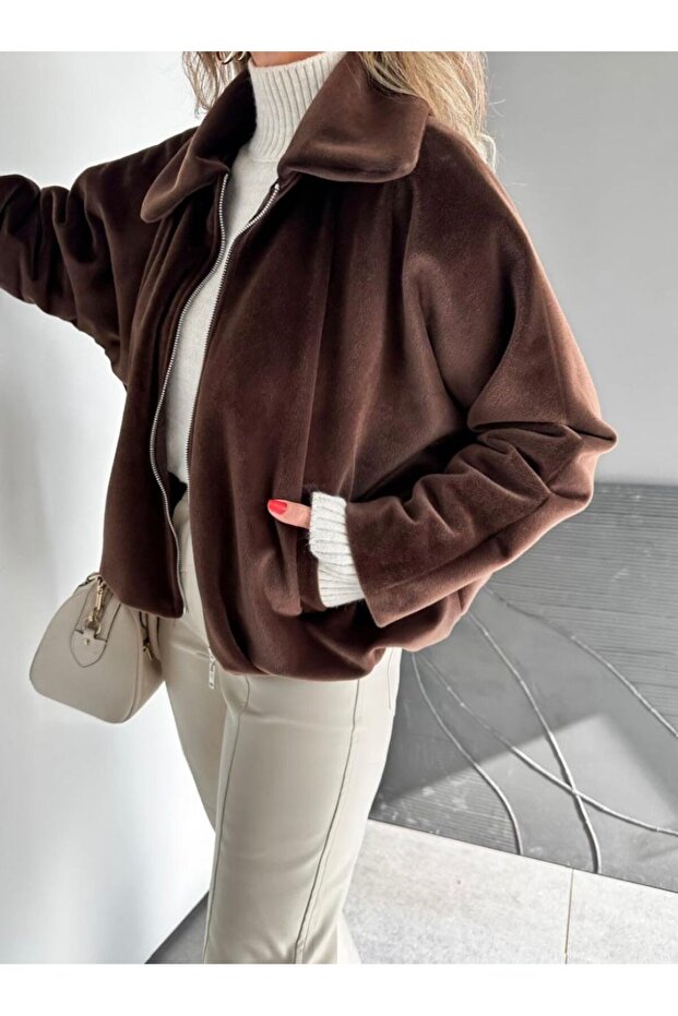 Deve Tüyü Bomber Model Mont - 4