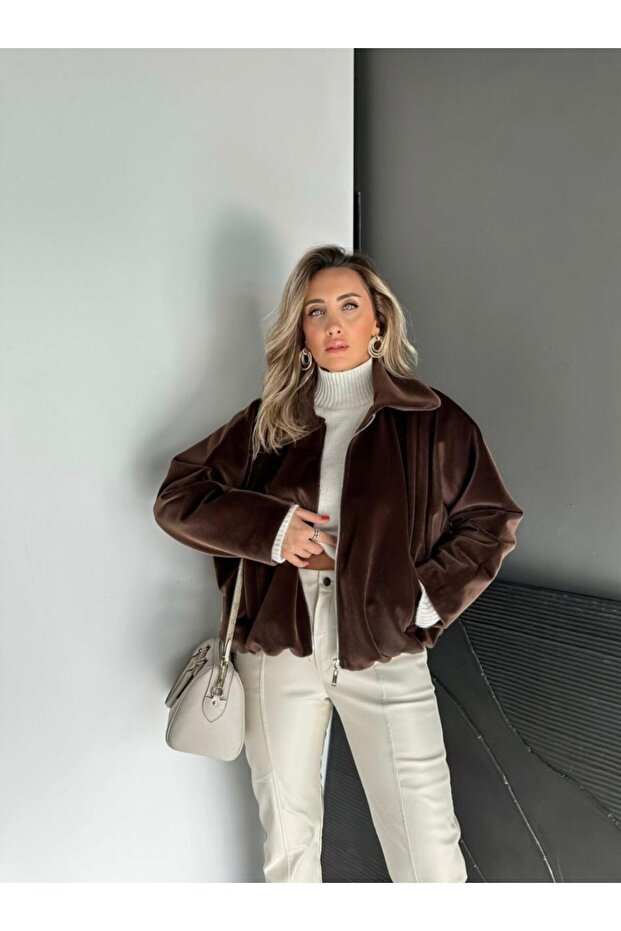 Deve Tüyü Bomber Model Mont - 5