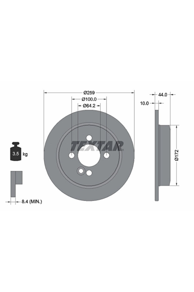 Мини спирачен диск - 1