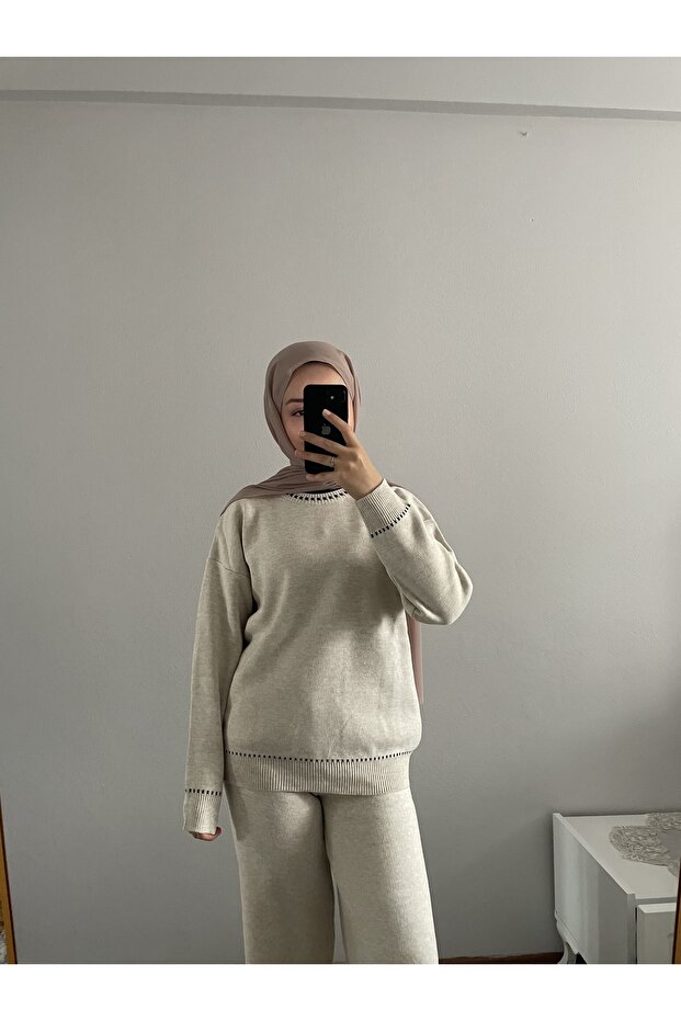 Ριγέ Πλεκτό Σετ - 1