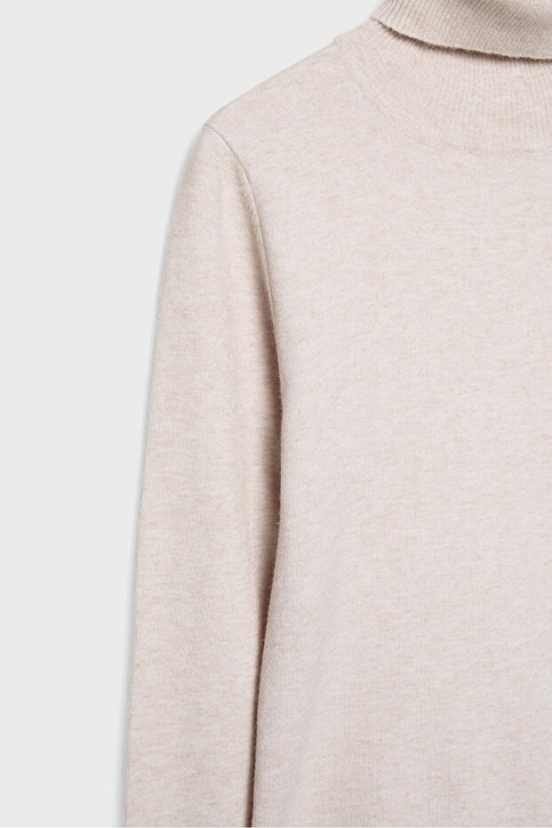 سترة محبوكة أساسية برقبة عالية - 8