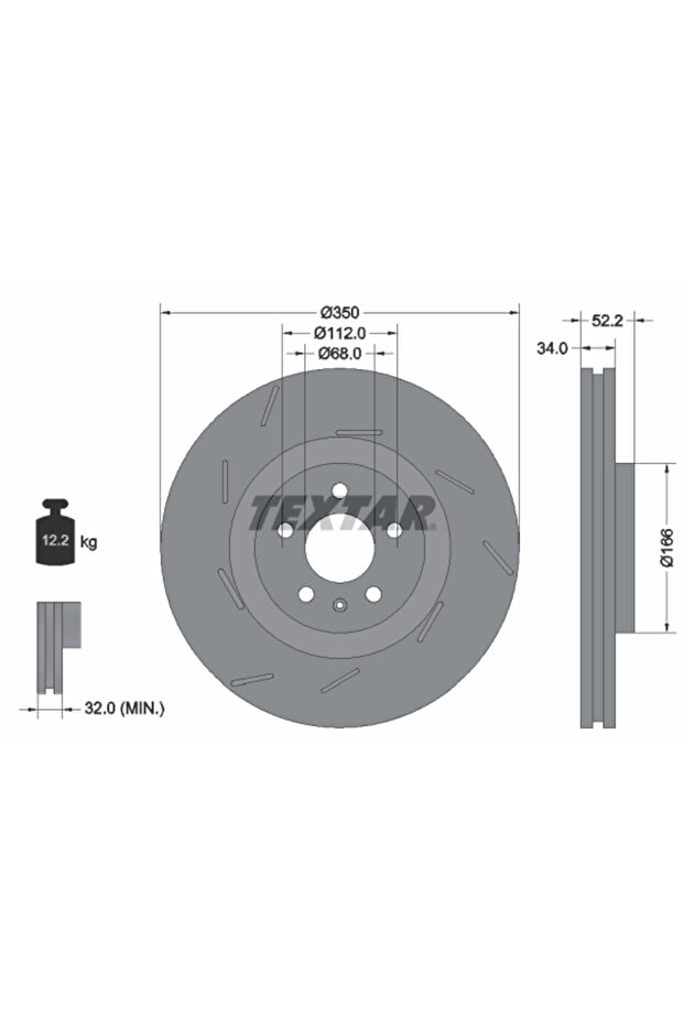 Спирачен диск за Porsche Macan - 1