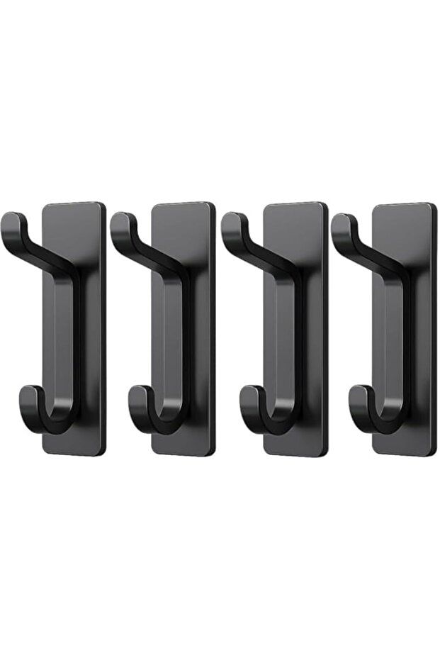 ANTOLE Wall Hooks,4 Pack Self Adhesive Wall Hooks for Hanging,Heavy Duty Adhesive Hooks Hold Up to