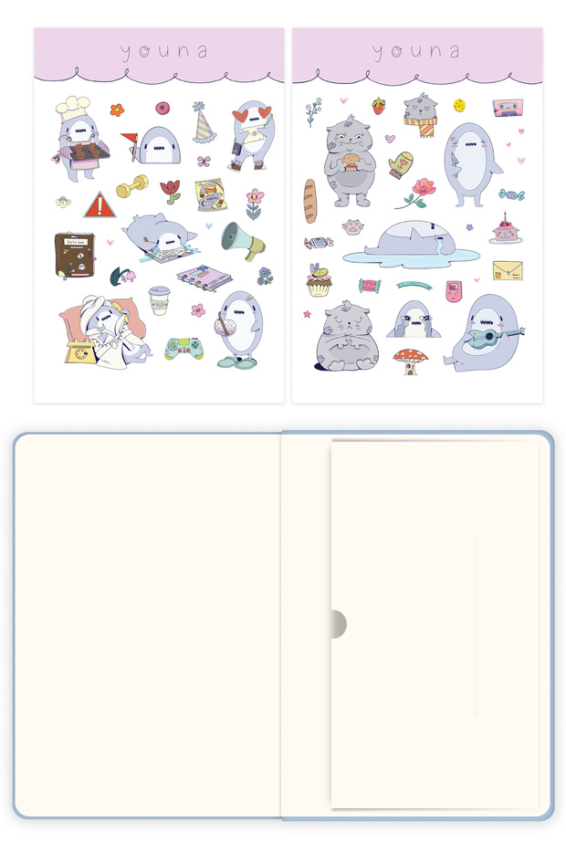 Youna 2026 Yılı A5 Ajanda 15x21 cm - 12 Aylık - Dikey Tasarım – Mavi - 5