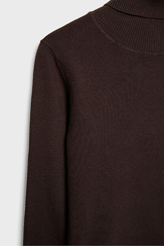 سترة محبوكة أساسية برقبة عالية - 8